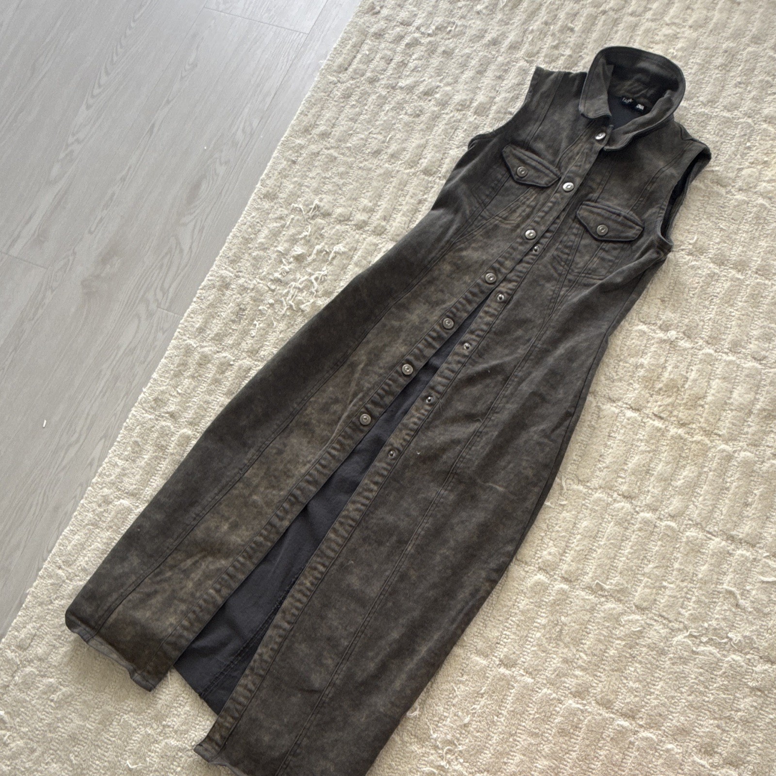 Long Jean Dress Fashion Nova Size M