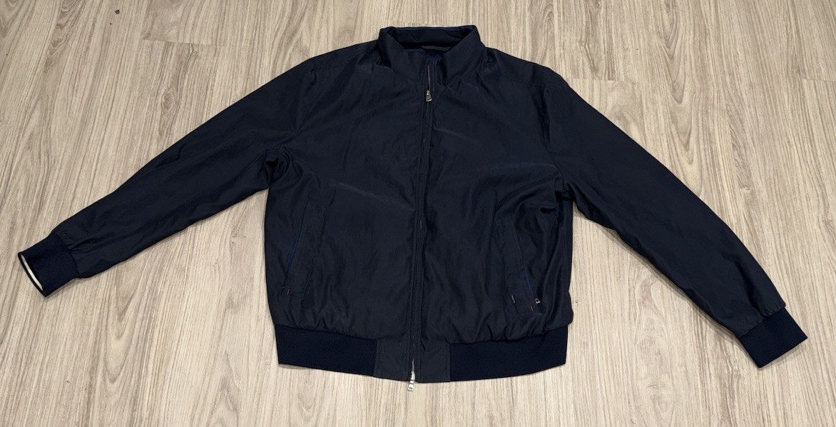 Paul & Shark Blue Nylon Poly Shell Full Zip Mesh Lined Windbreaker Jacket 3XL