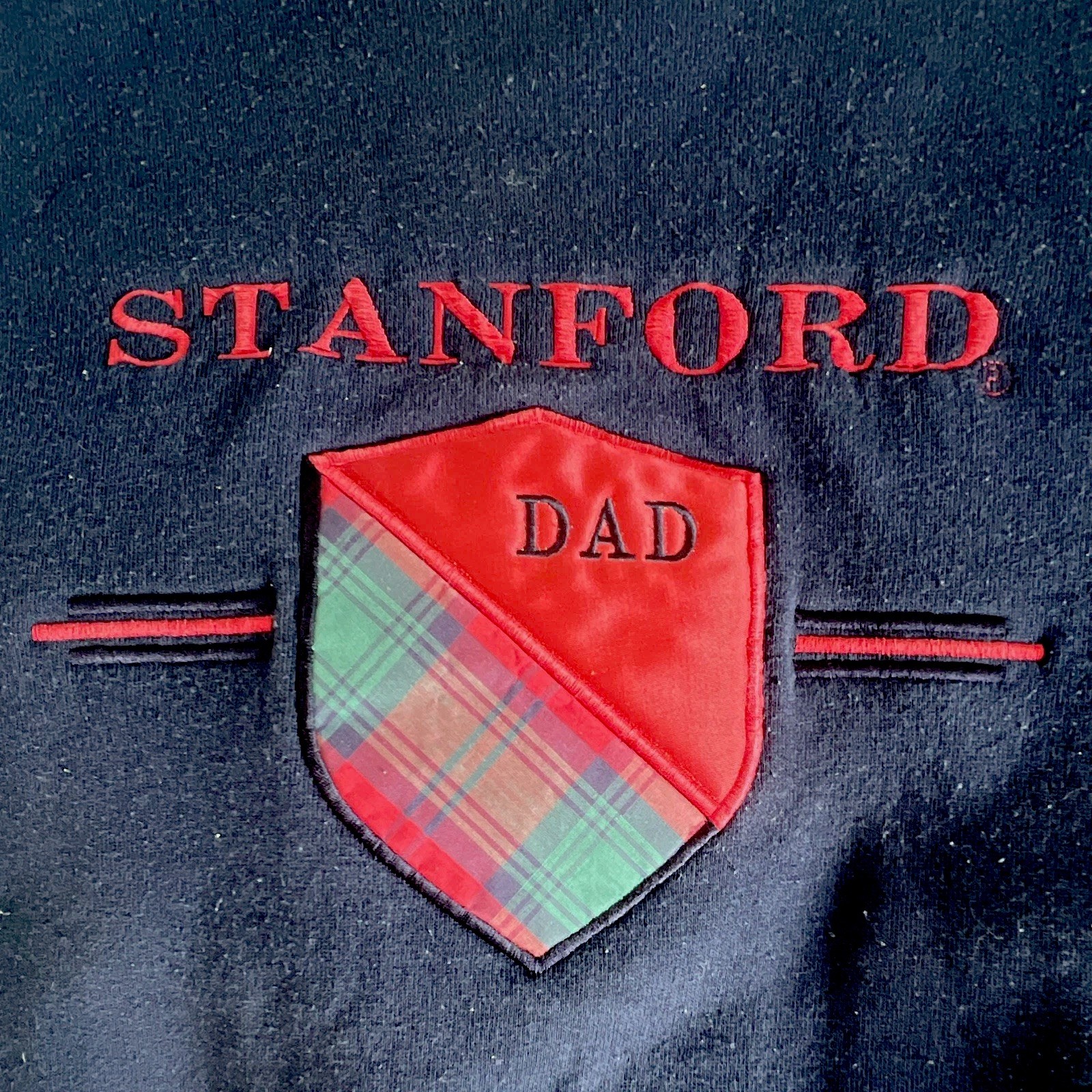 Vintage 90s Stanford Dad Navy Blue Fleece Crewneck Sweatshirt -Size Men’s M