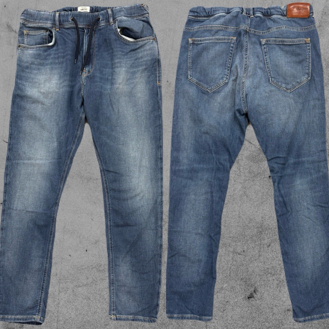 Pepe Jeans London Gym Indigo Jogger Mens 32×29 Blue Elastic Waist Tapered