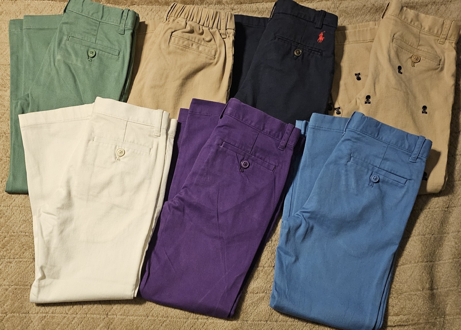Jcrew Polo Ralph Lauren Boys size 7 Pants Lot 7 Assorted Colors/Style