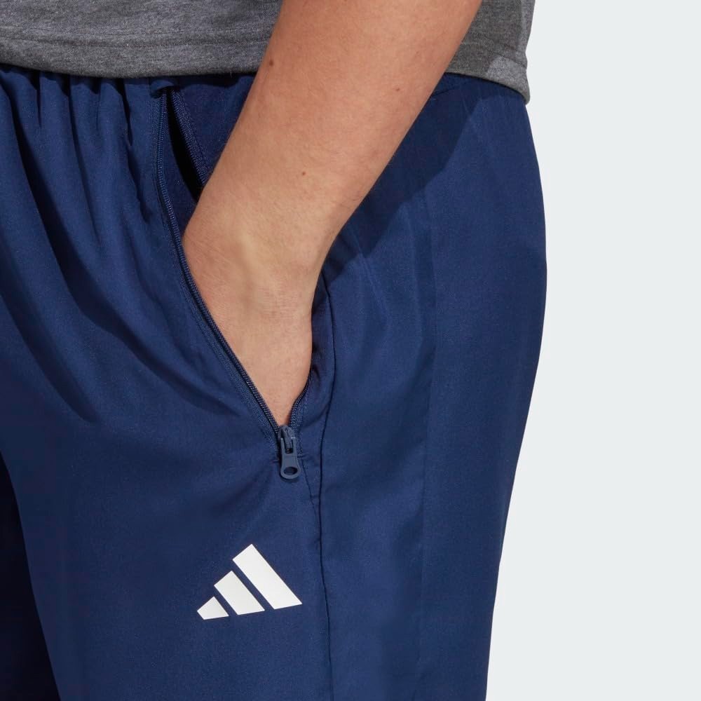 Adidas Men Essentials Woven Training Shorts, Dark Blue White, Size Large 9-Inch