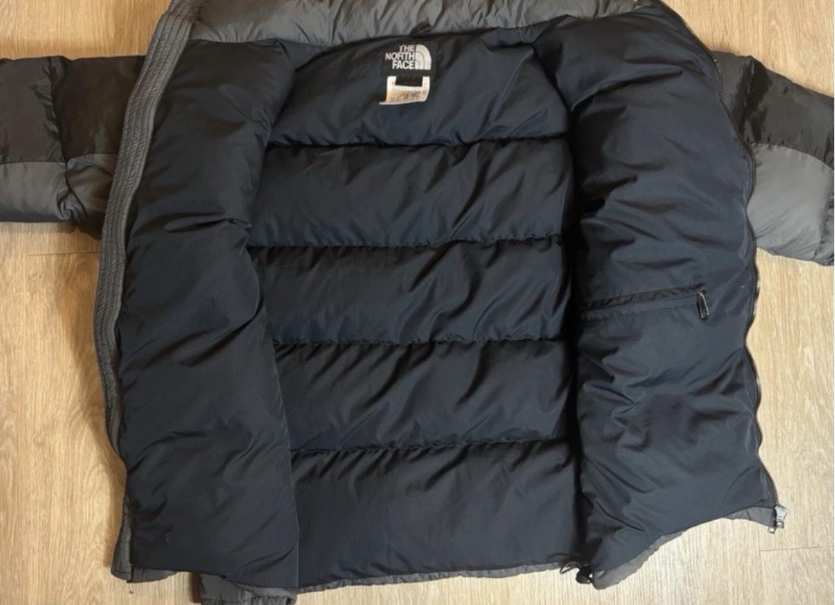 The North Face black 800 fill Nuptse puffer jacket size XL