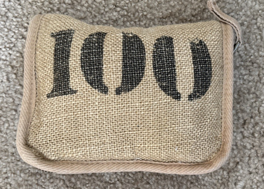 Feed 100 Children of the World Convertible Re-Usable Tote Bag Burlap/Cotton