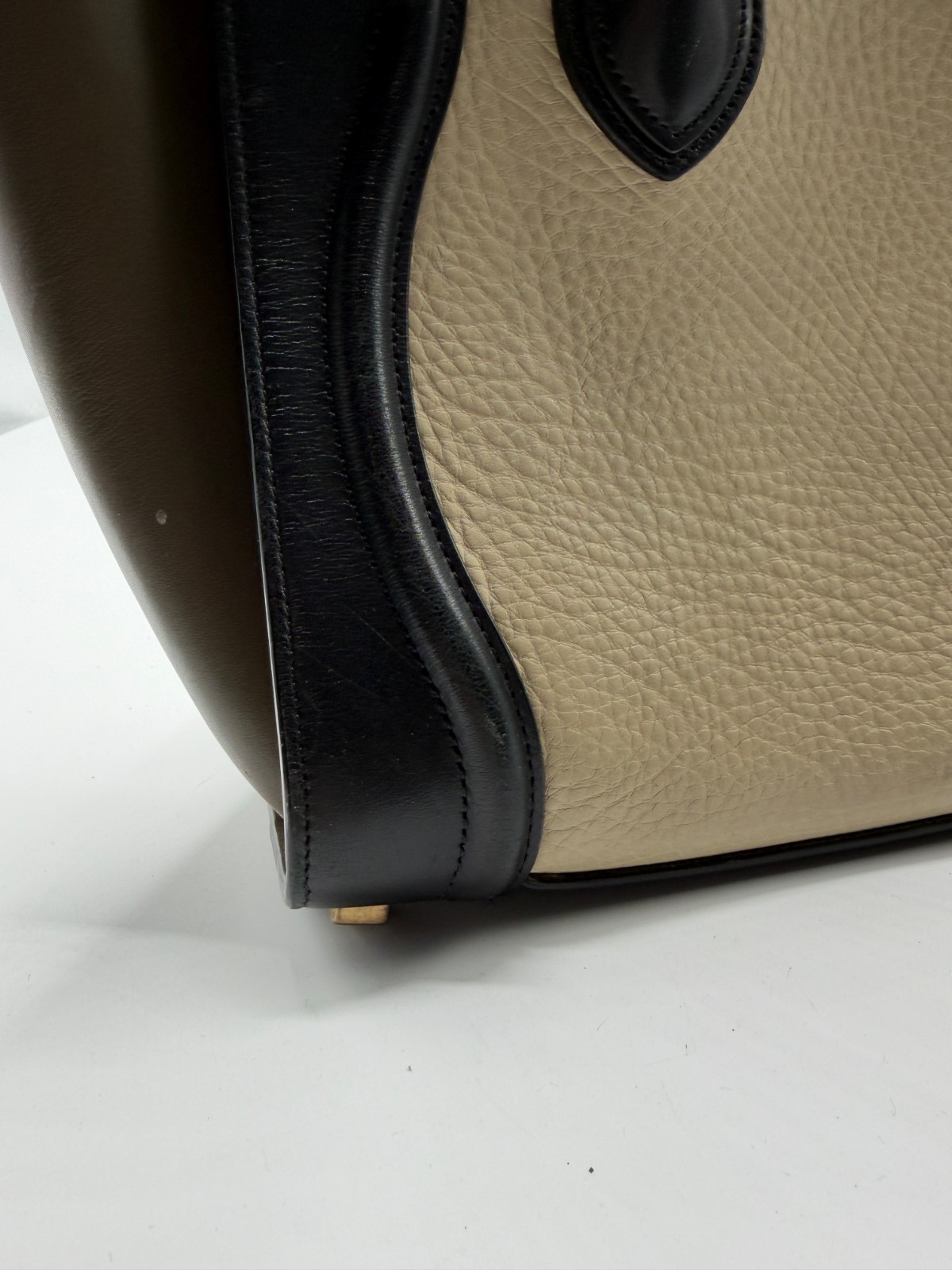 Celine Paris Phantom Luggage Tote Black Beige Khaki GHW AUTH Certificate