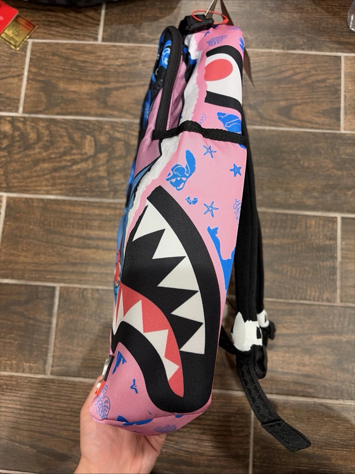 Sprayground Lilo And Stitch Rip Shark Backpack New With Tags School B9167