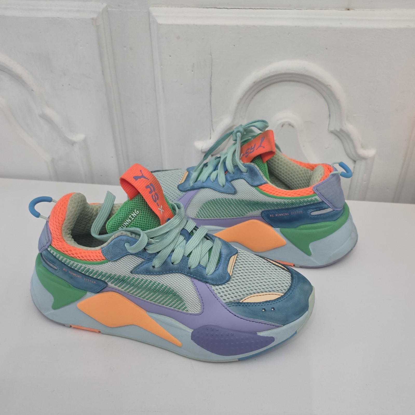 PUMA RS-X Men’s Low Top Lace-Up Athletic Sneaker Colorblock Multicolor Mesh
