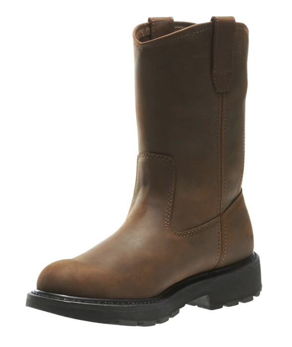 Wolverine Men DD 10” Work Wellington Boot Leather 7.5 M