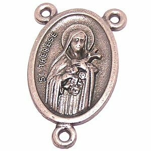 St. Theresa of Lisieux – Pewter – little flower of Jesus (2.2×1.6 cm-0.86×0.6″)