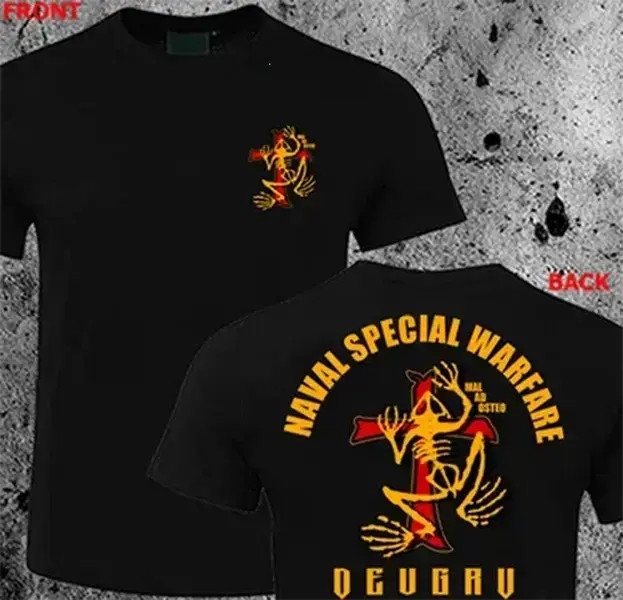 Navy Seal Team 6 Devgru Nsw Gold Skull Tribe Bone Frog Challenge Tshirt