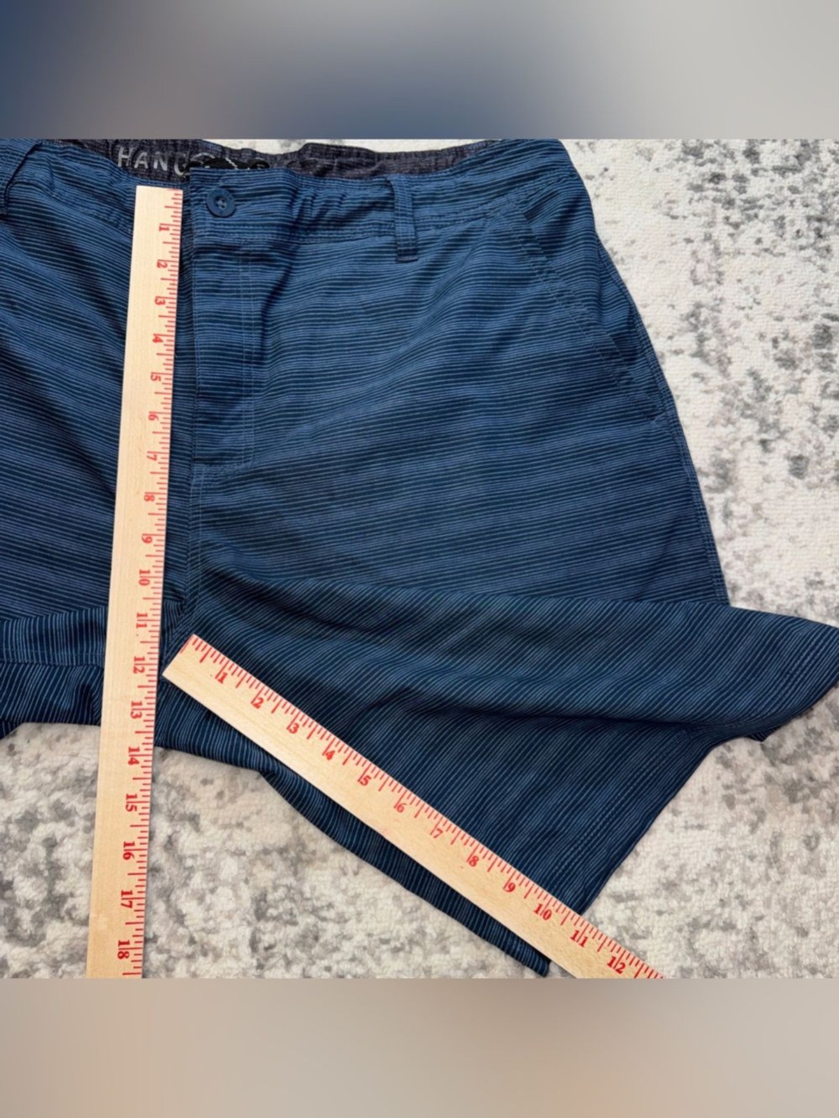Hang Ten Men’s Striped Chinos – Blue and Gray