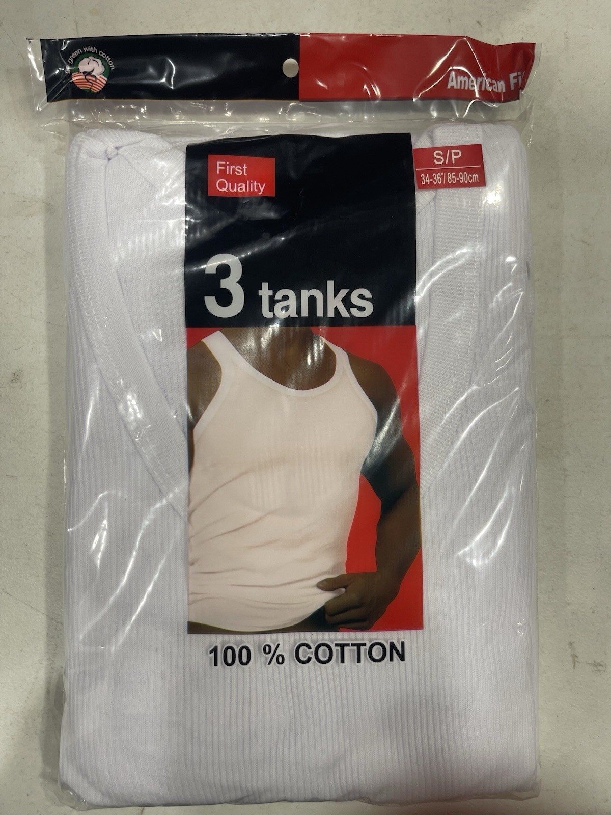 3-Pack Rodex Men’s Tank Tops | First Quality | Soft Cotton | Size S