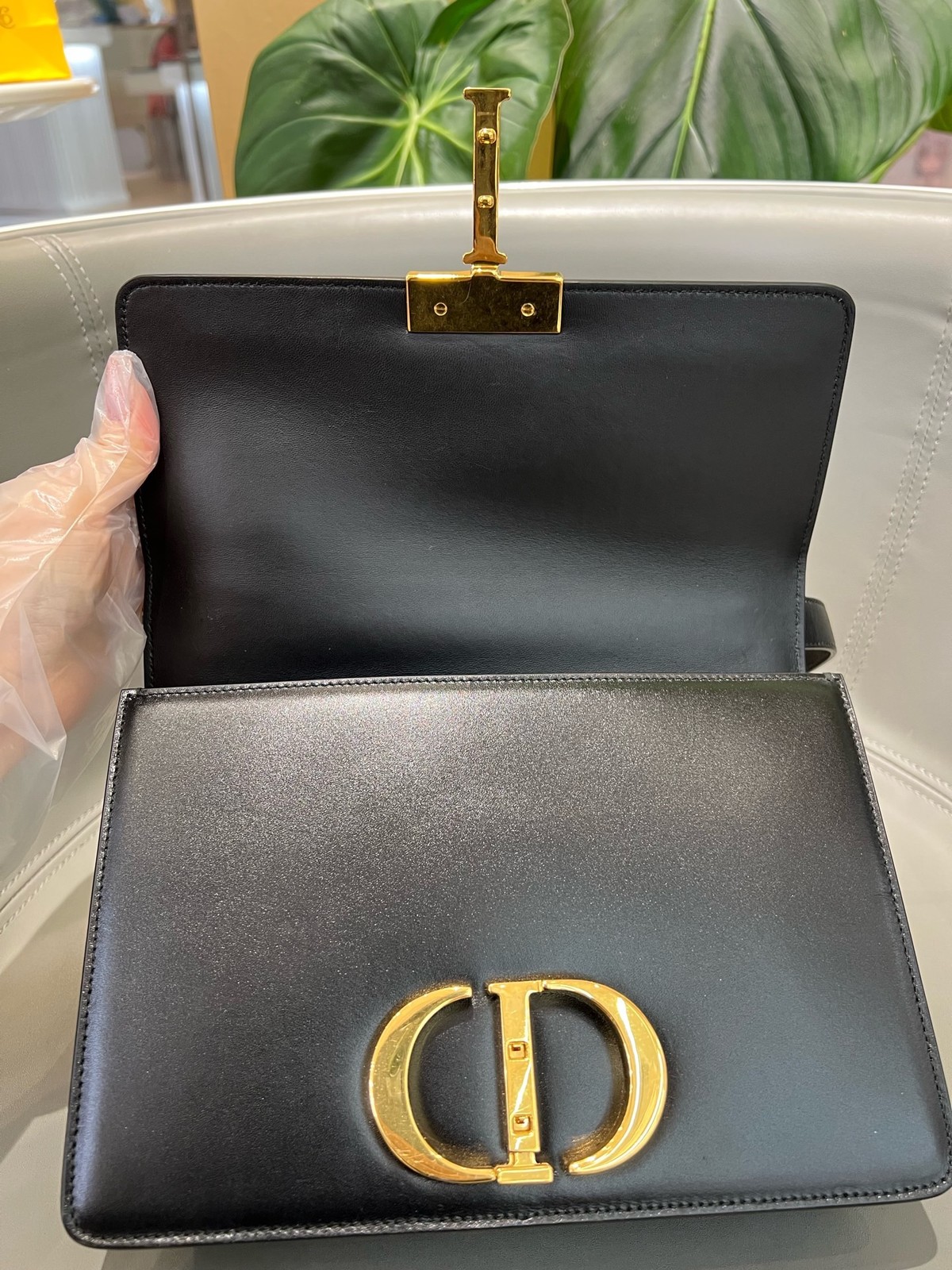 Dior Pre-Owned Authentic Crossbody Bag Black 24*17cm Free Tracked Shipping