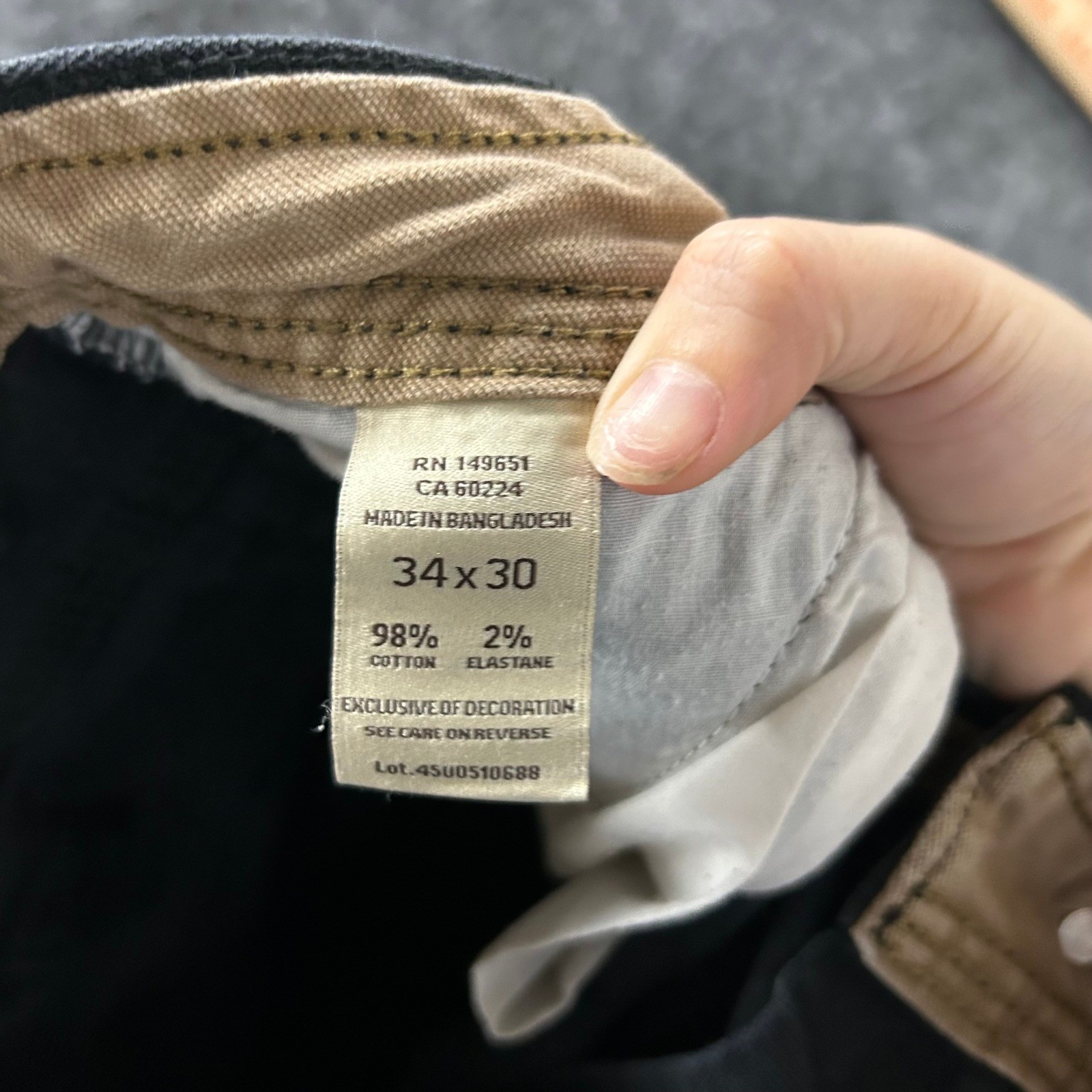 Legendary Outfitters Pants Mens Size 34×30 Black Canvas Utility Straight