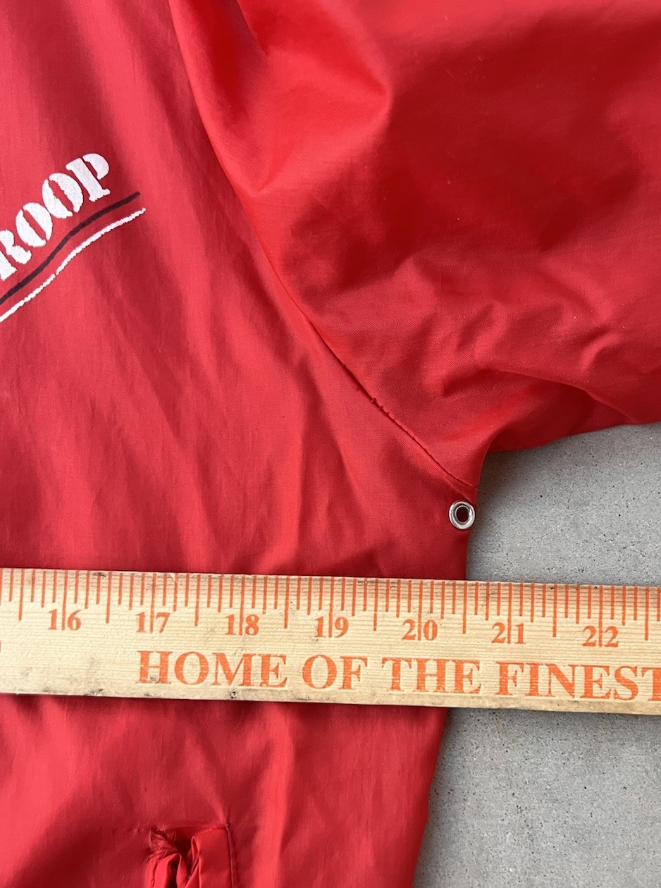 Vintage Para Troop Jacket Small 70s 80s Red Rally Raider Victory Para Trooper