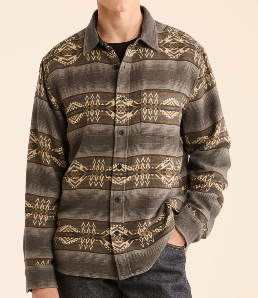 NWT Pendleton Gray/Brown BEACON ROCK Doublesoft Marshall Chamois Shirt Men’s XXL