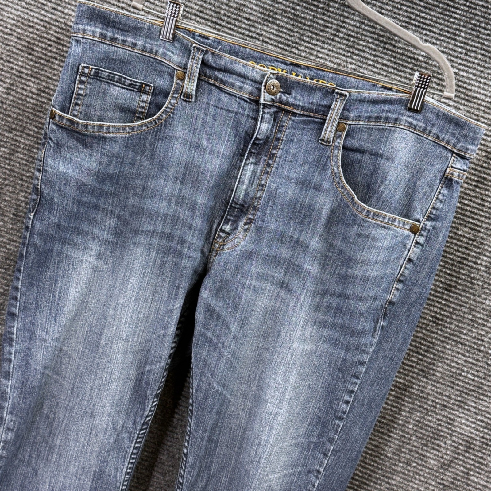 Cody James Men’s Blue Jeans 40×32 (Fits 41×32) Stretch Straight Bootcut Western