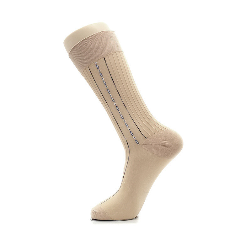 10 Pairs Mens Ultra Thin Dress Socks Silk Sheer Business Socks Soft Nylon Work