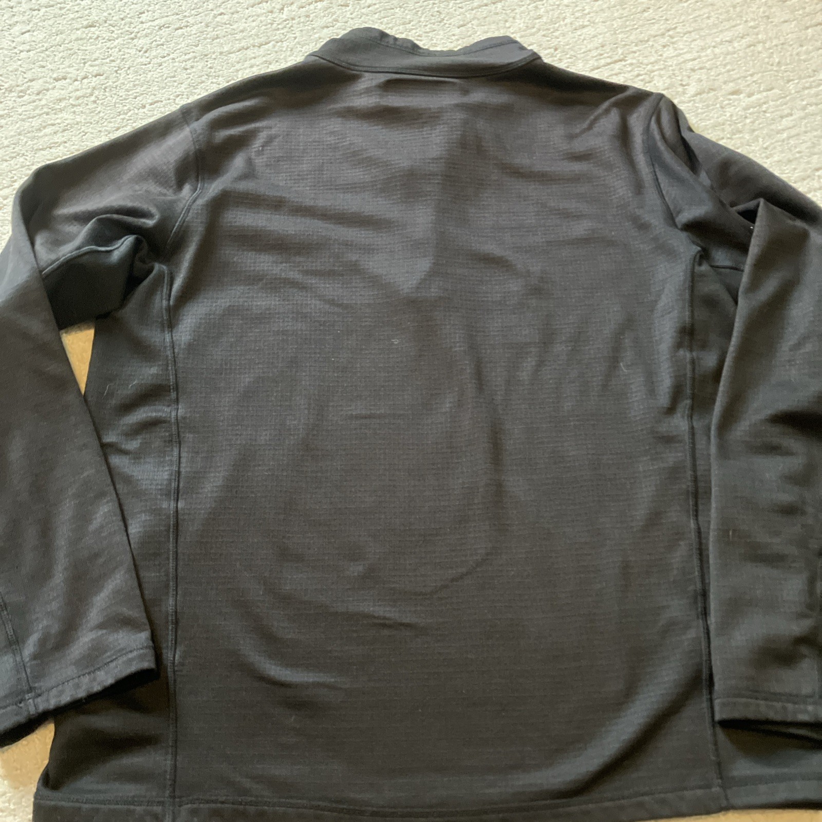 Mercedes Benz Mens Long Sleeve Quarter Zip Athletic Performance Pullover Black L