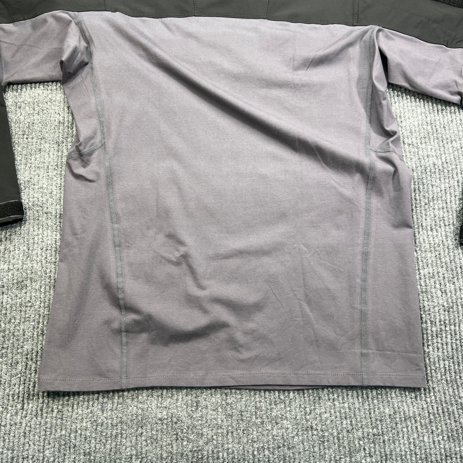Magcomsen Mens Tactical Combat Shirt Large Gray Quarter Zip Long Sleeve Military