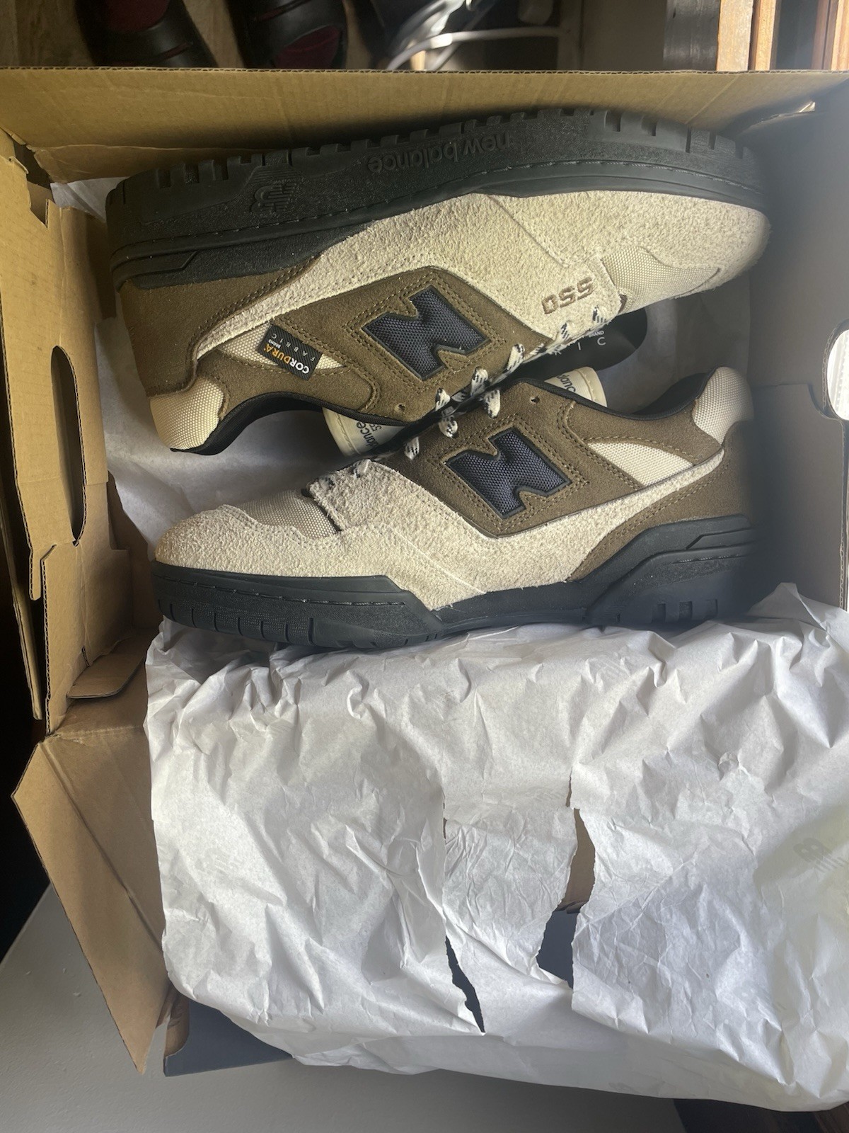 New Balance 550 Cordura Pack Sand Brown BB550SI1 size 11 DS