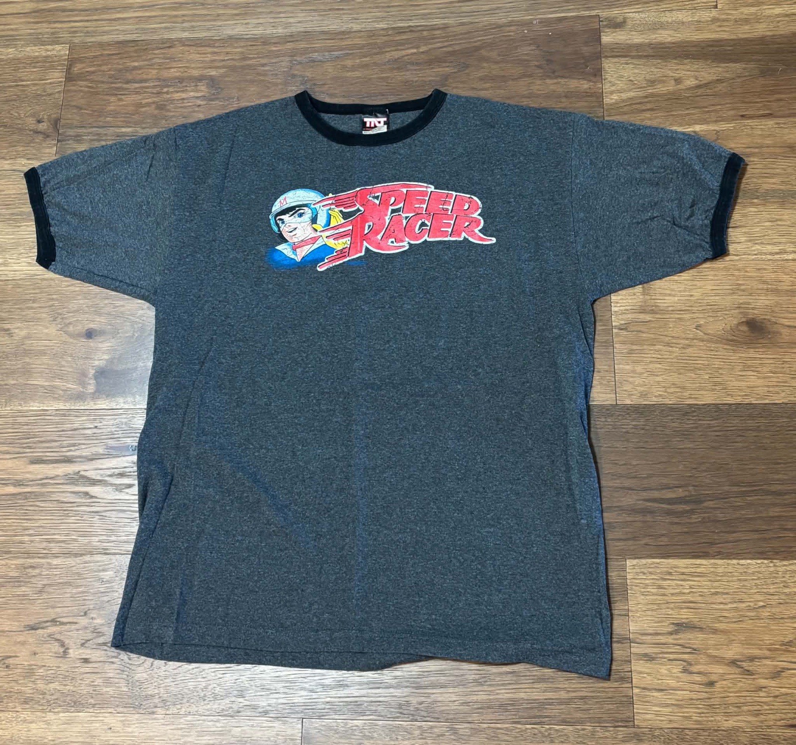 Vintage TNT Classic Speed Racer Ringer T Shirt Mens Adult Men’s Size XL