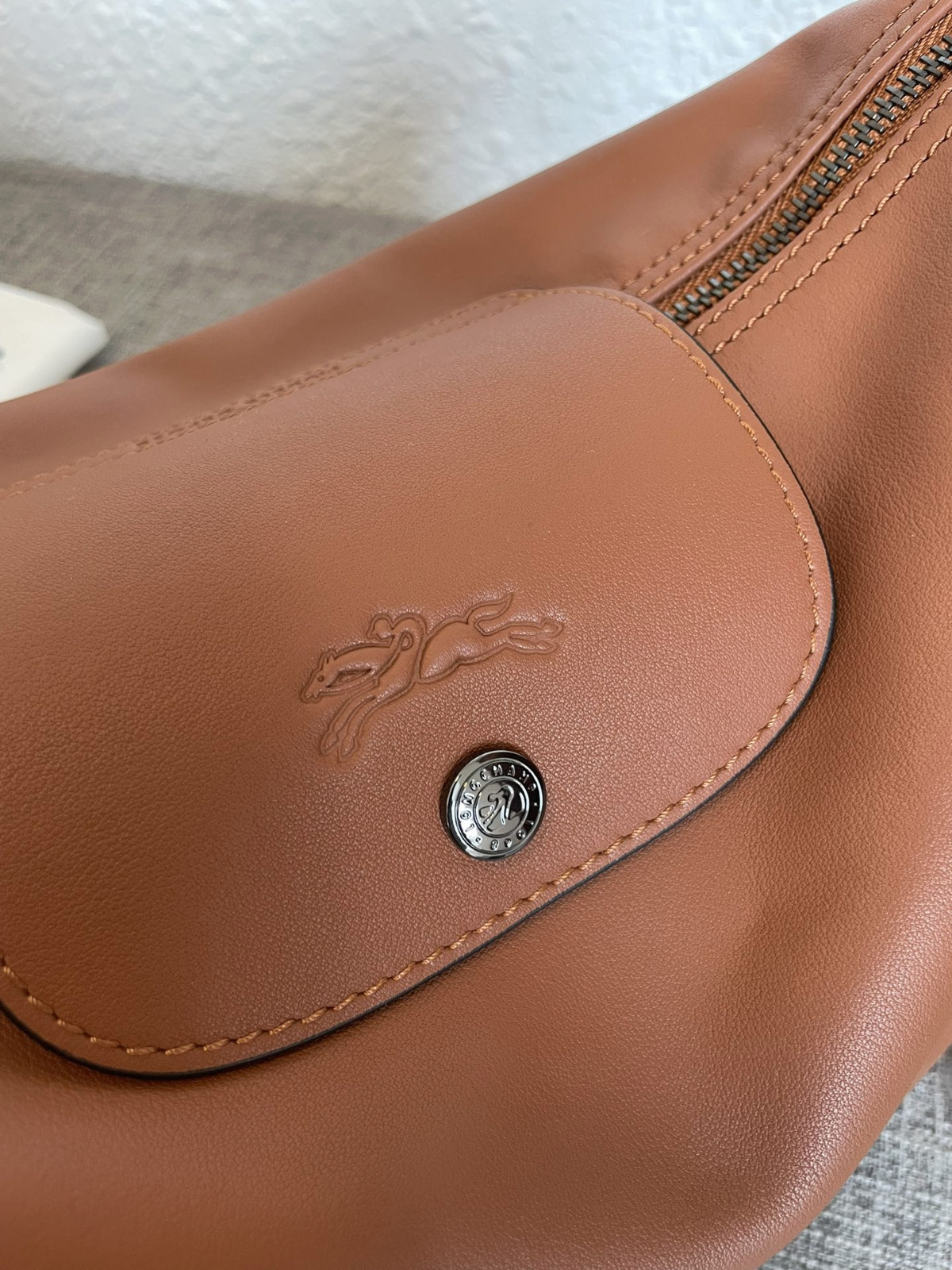 Longchamp Caramel-Colored Large Capacity Shoulder Tote Dust Bag Included No Box