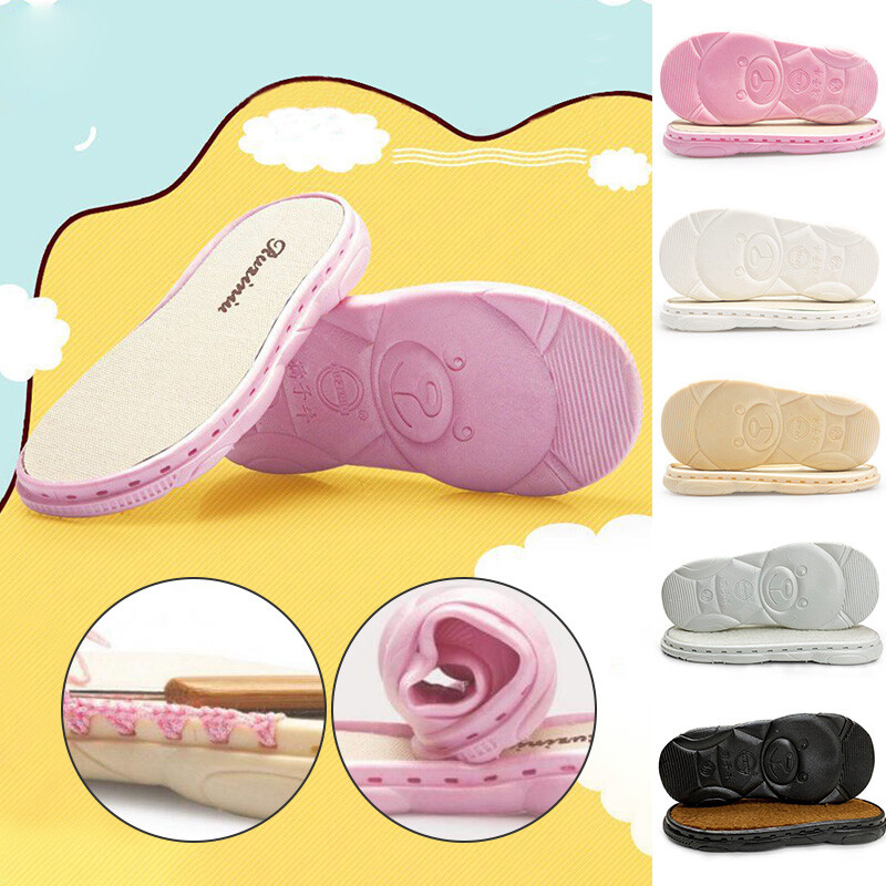 2-8 years EVA Rubber Hooks Soles Non-slip Cute Bear Bottom Hand-knitted DIY Gift