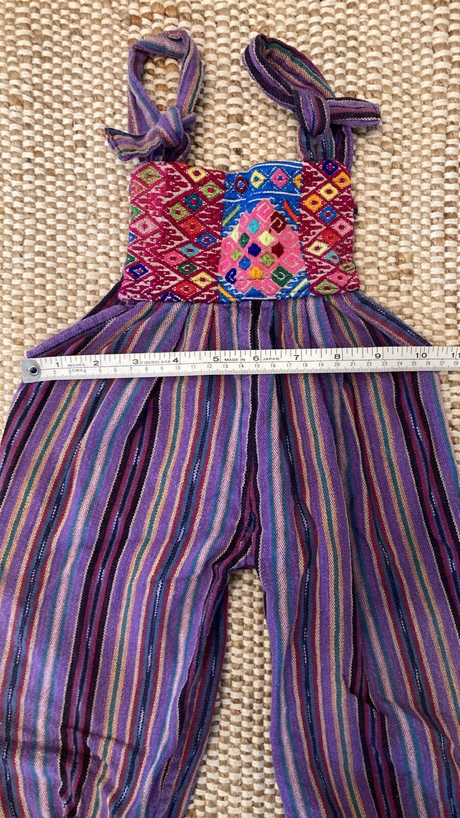 Vintage Guatemalan Child Toddler Overall Jogger 2T Unisex Y2K