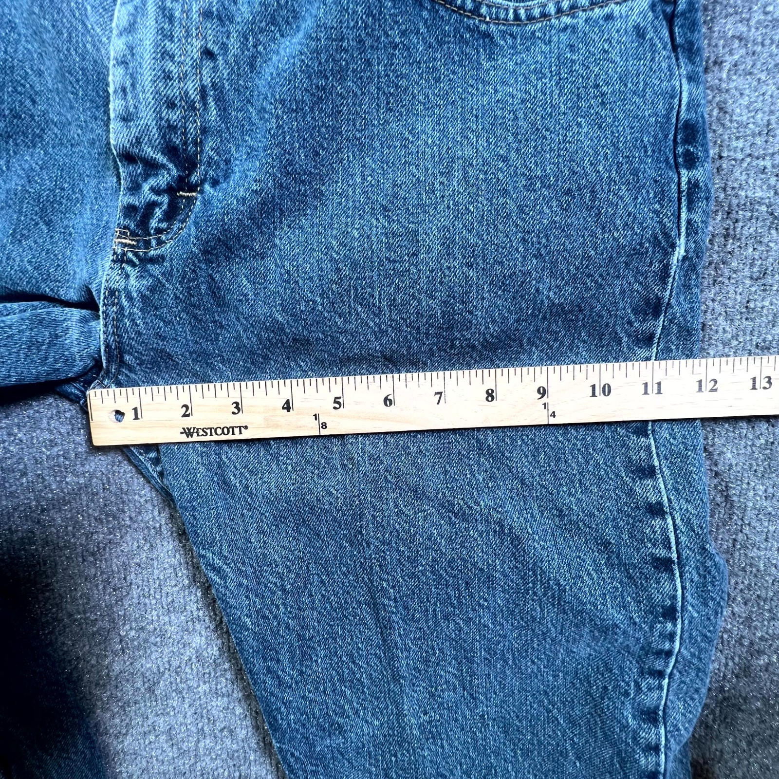 Wrangler Authentics Straight Jeans Men’s 32×30 Blue Cotton Denim Workwear Travel