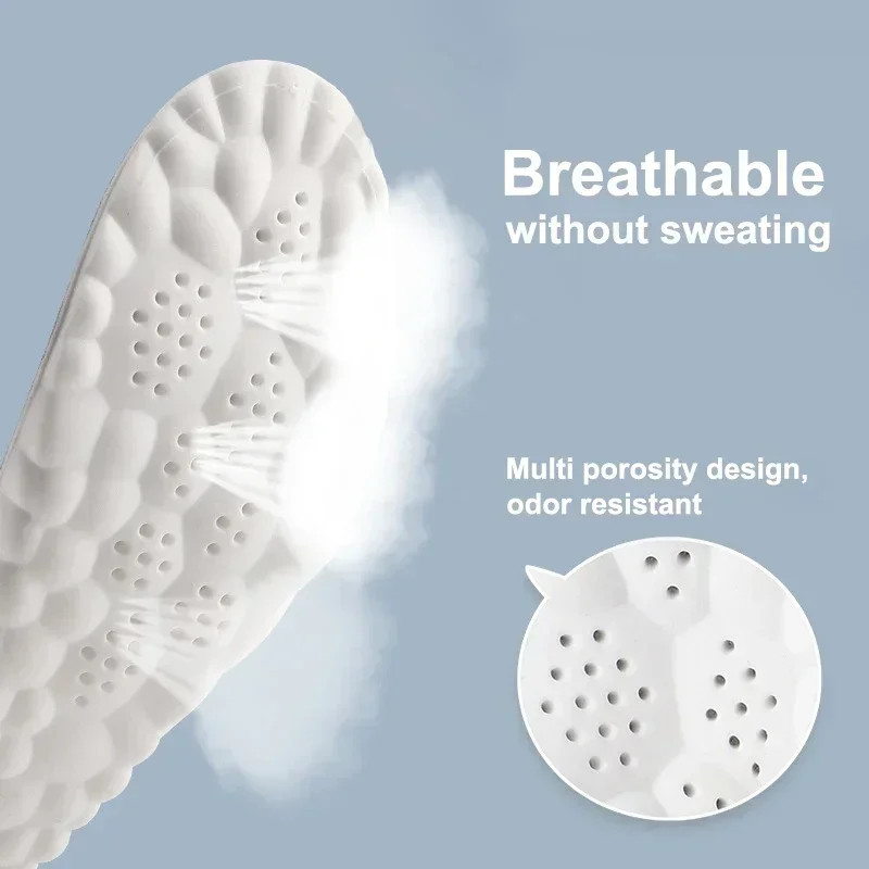 4D Massage Shoes Insoles Super Soft Latex Sports Insole for Feet Running Basket
