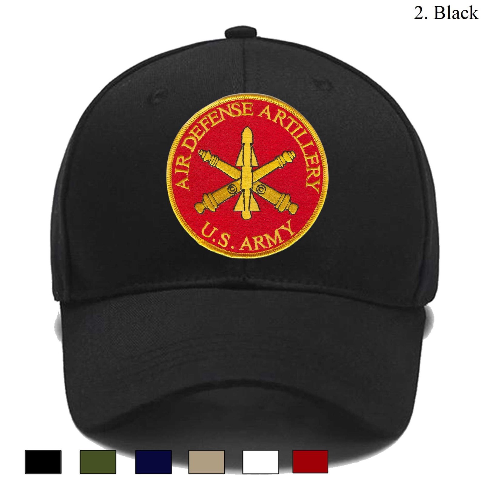 Embroidered Hat Air Defense Artillery, Veteran Cap, Trucker Hat, Baseball Cap