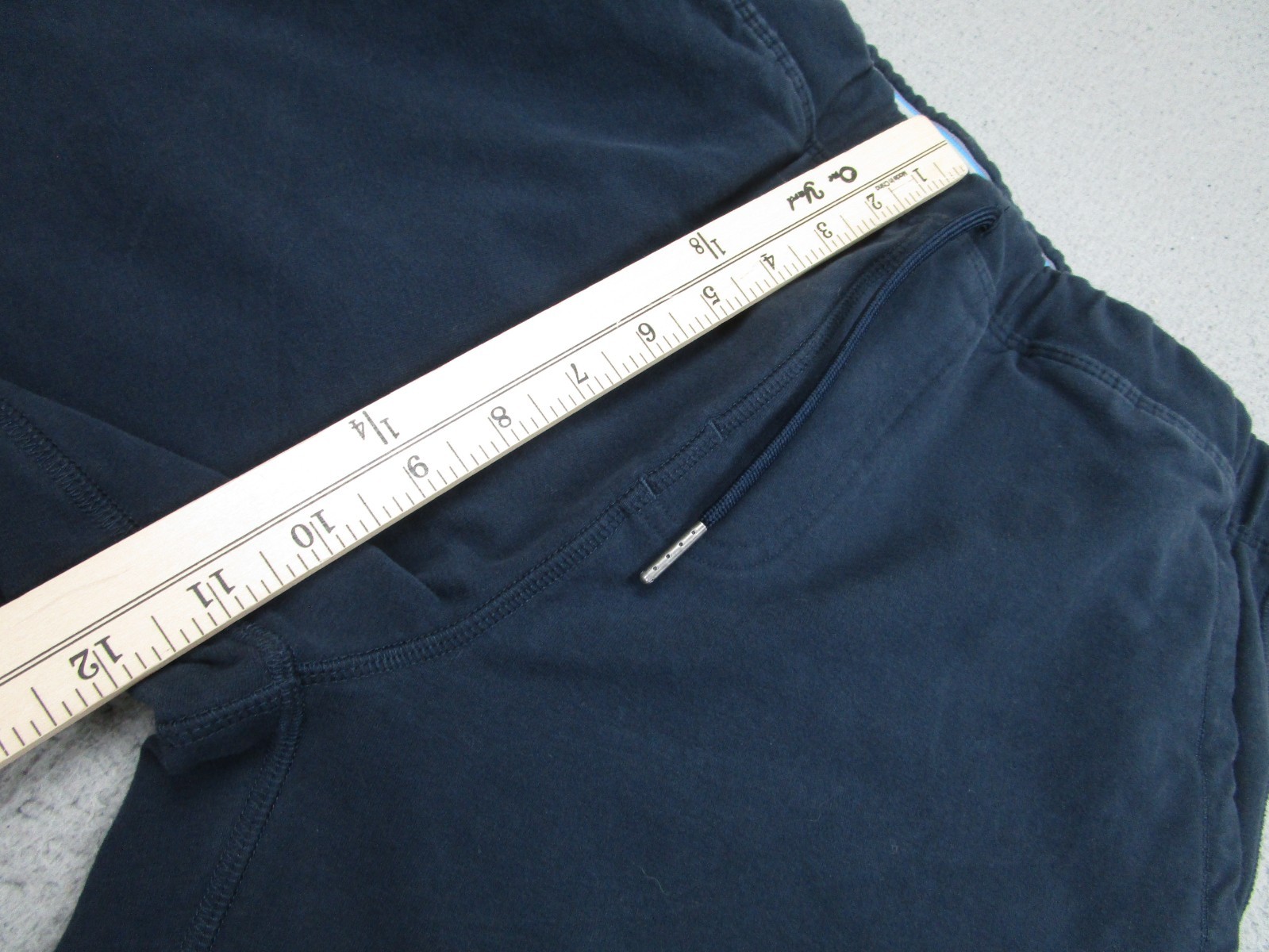 Mack Weldon Mens M Tall Pants Ace Jogger Sweatpants Blue Daily Wear Zip Pocket