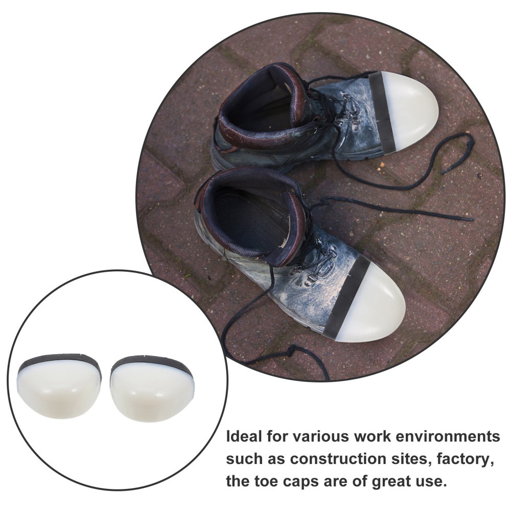 4 Pcs Safety Toe Covers Steel Shoe for Women Protective Re Usable Caps