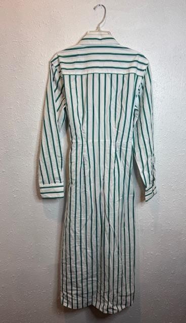 NWT Universal Thread Women’s Long Sleeve Midi Dress Striped Blue & Green Sz XS