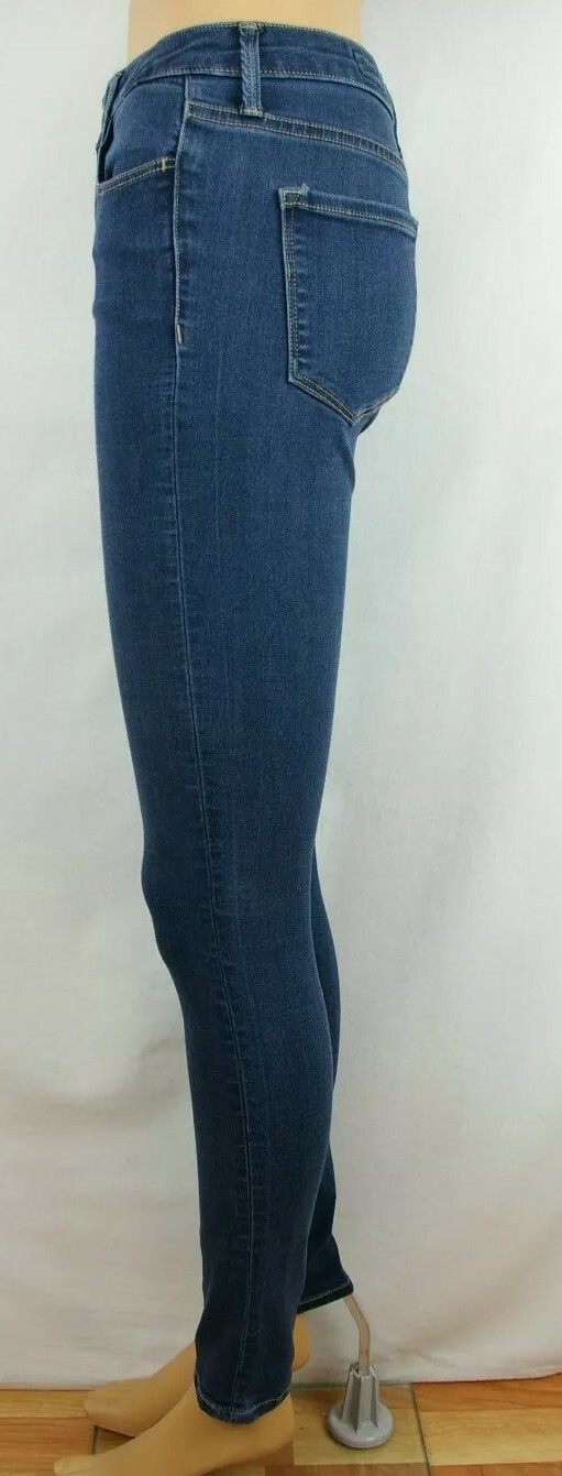 Bridge by Sly High Rise Skinny Dark Wash Denim Jeans Women’s Sz 27 Cotton Blend