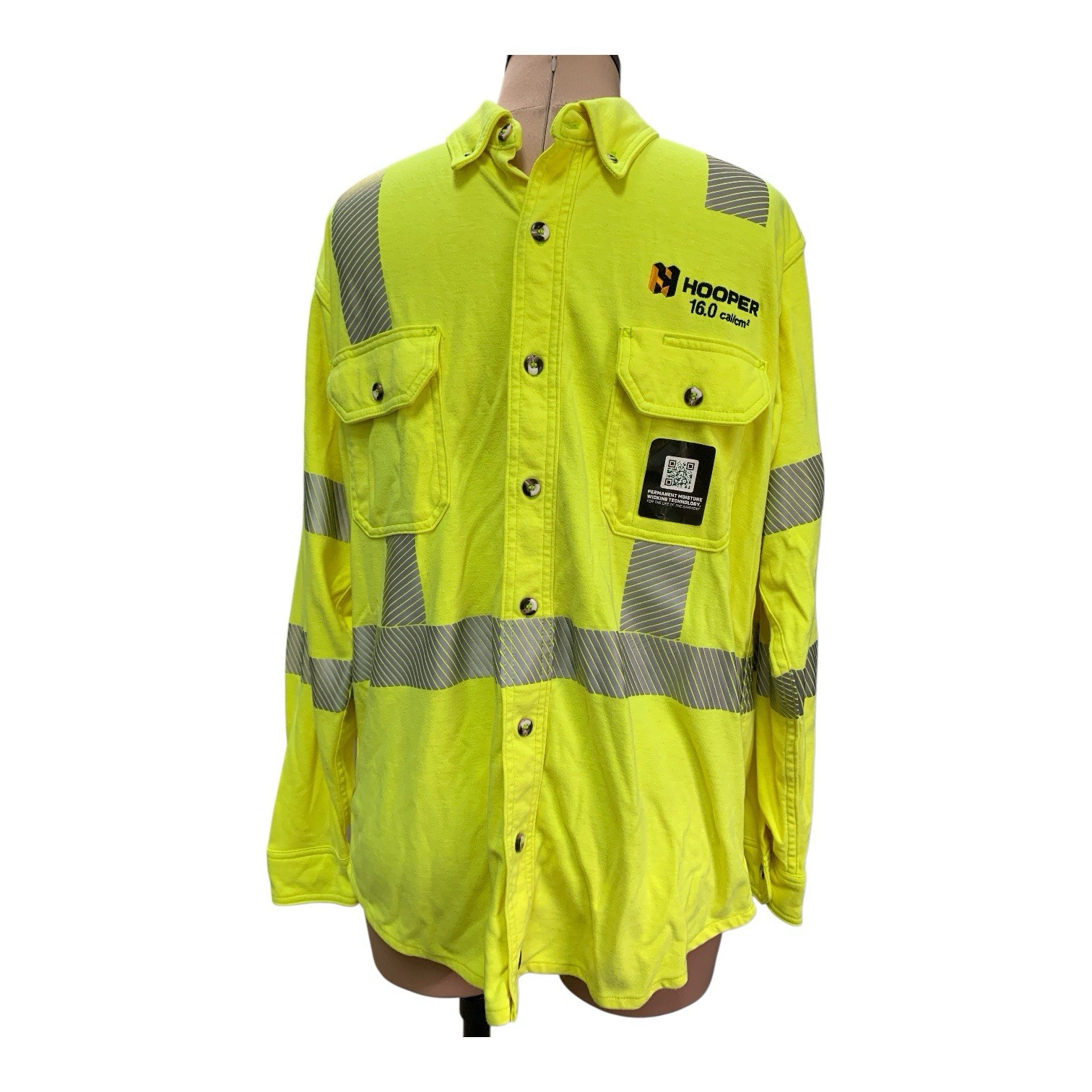 LAKELAND ANS/ISEA 107-2015 Type R Class 3 High Visibility Button-Up Shirt Large