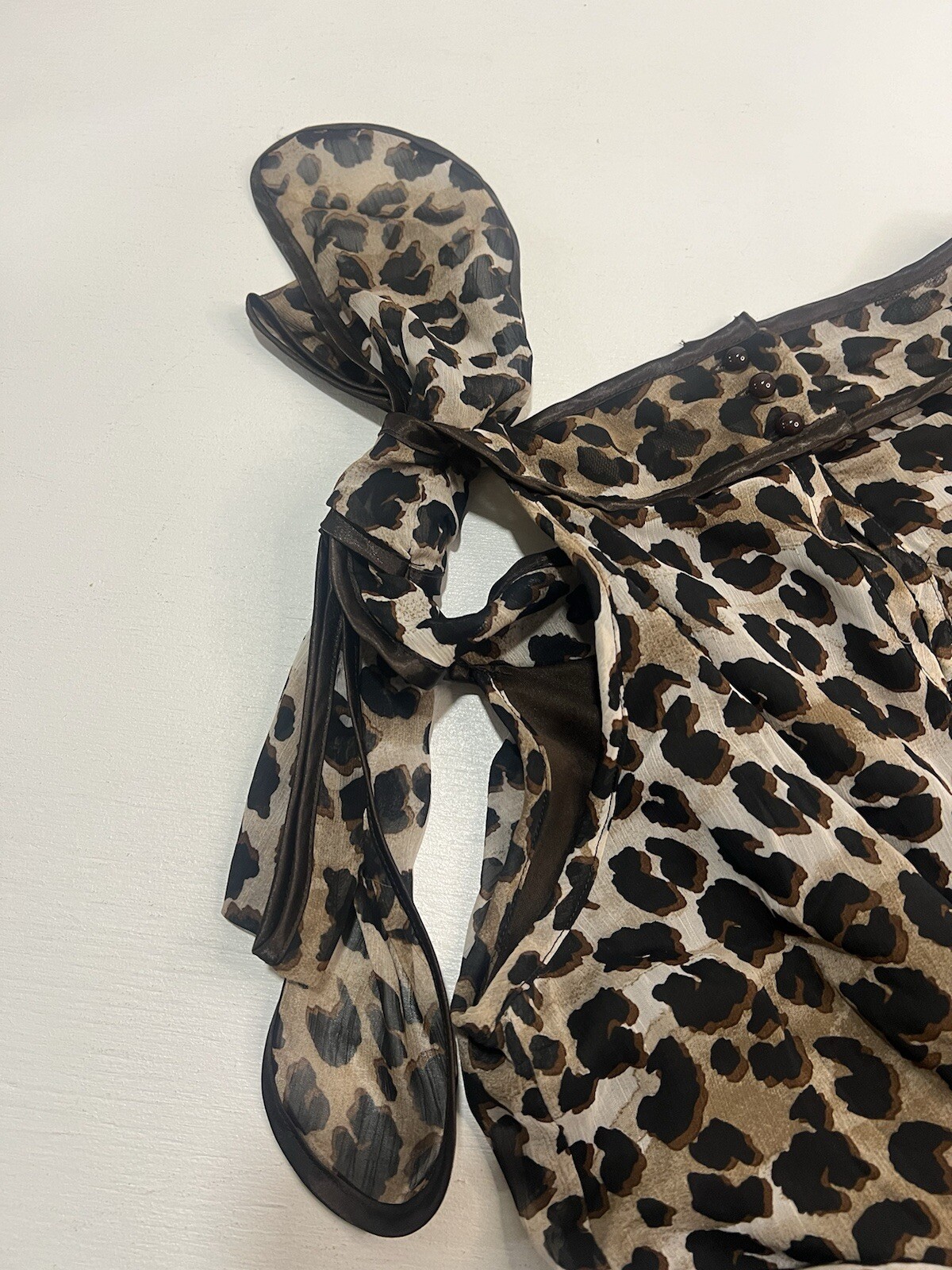 Women’s Shirt Size L Brown Black ￼ Leopard B Wear