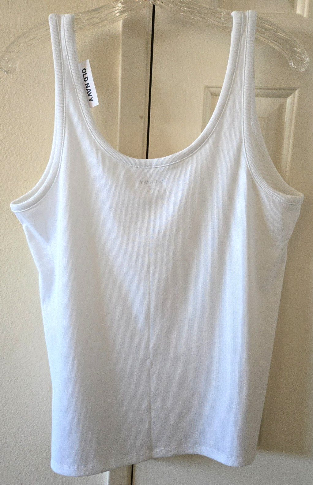 Must Have! Old Navy White Ribbed Knit Tank Top Cami XXL 2X 3X 4X Plus Sizes