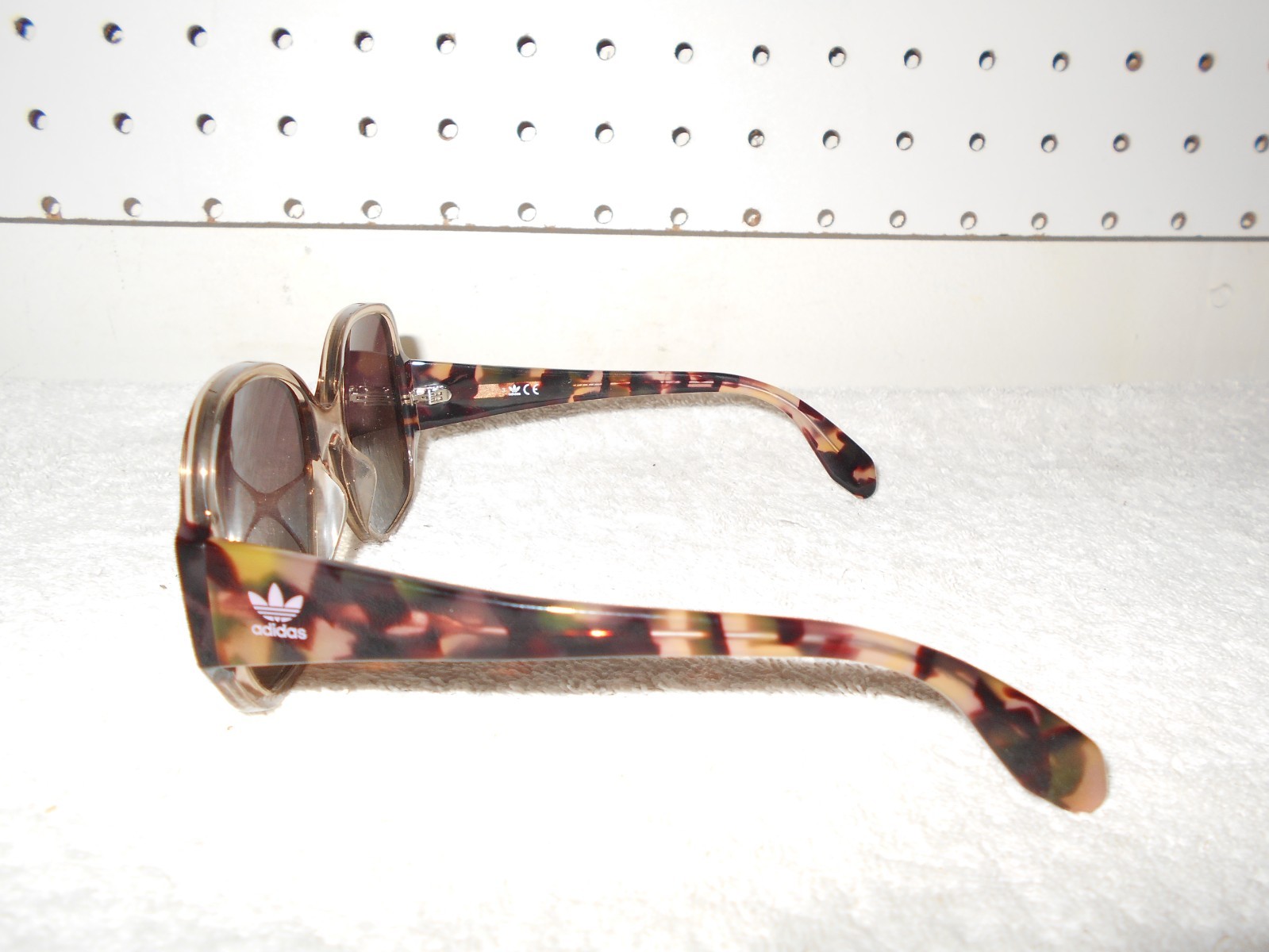 ADIDAS OR0033 TORTOISE FRAMES OVERSIZED WOMENS BLACK LENS SUNGLASSES B2