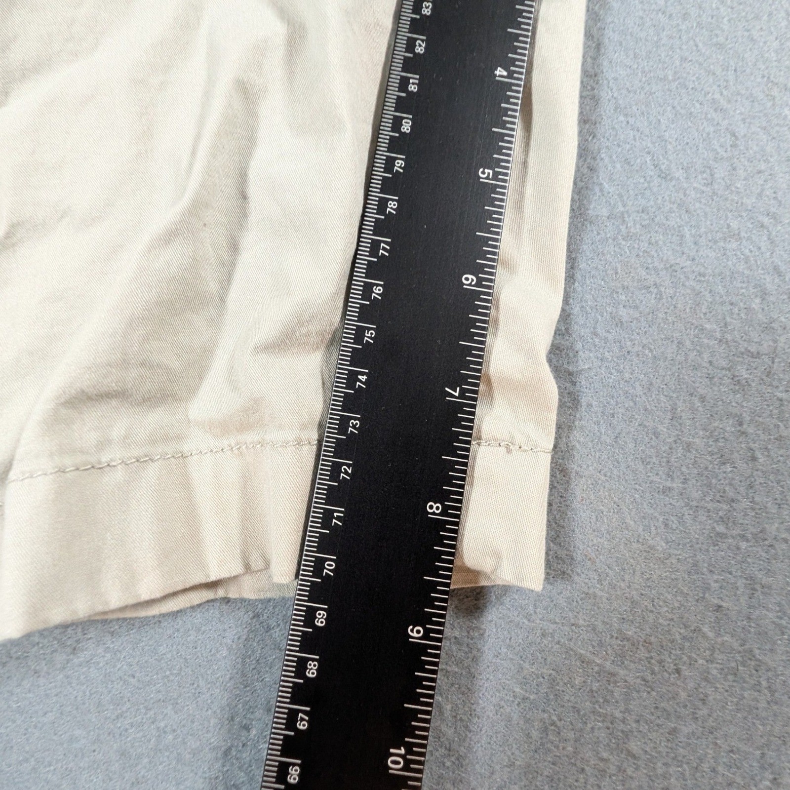 J. Crew Chino Shorts Mens 36 Beige Khaki 9 Inch Inseam Stretch Cotton