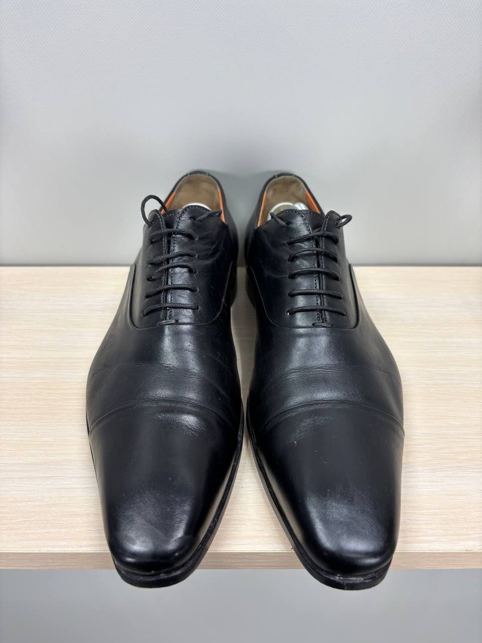 Mens shoes Santoni Size 8 Color Black Duties Paid (USA)