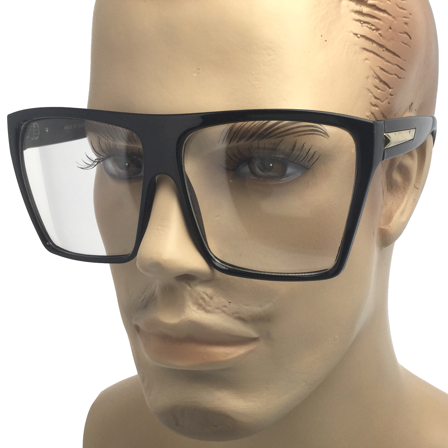 Clear Lens Oversized Large Eye Glasses BigFashion Hipster Vintage Retro Sunglass