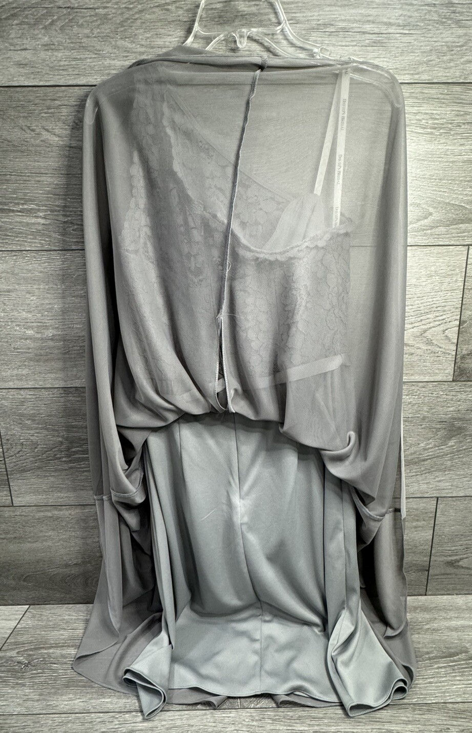 Gray Davids Bridal Dress Size 6 Floral & Lace Flower (Some Wear As Shown)