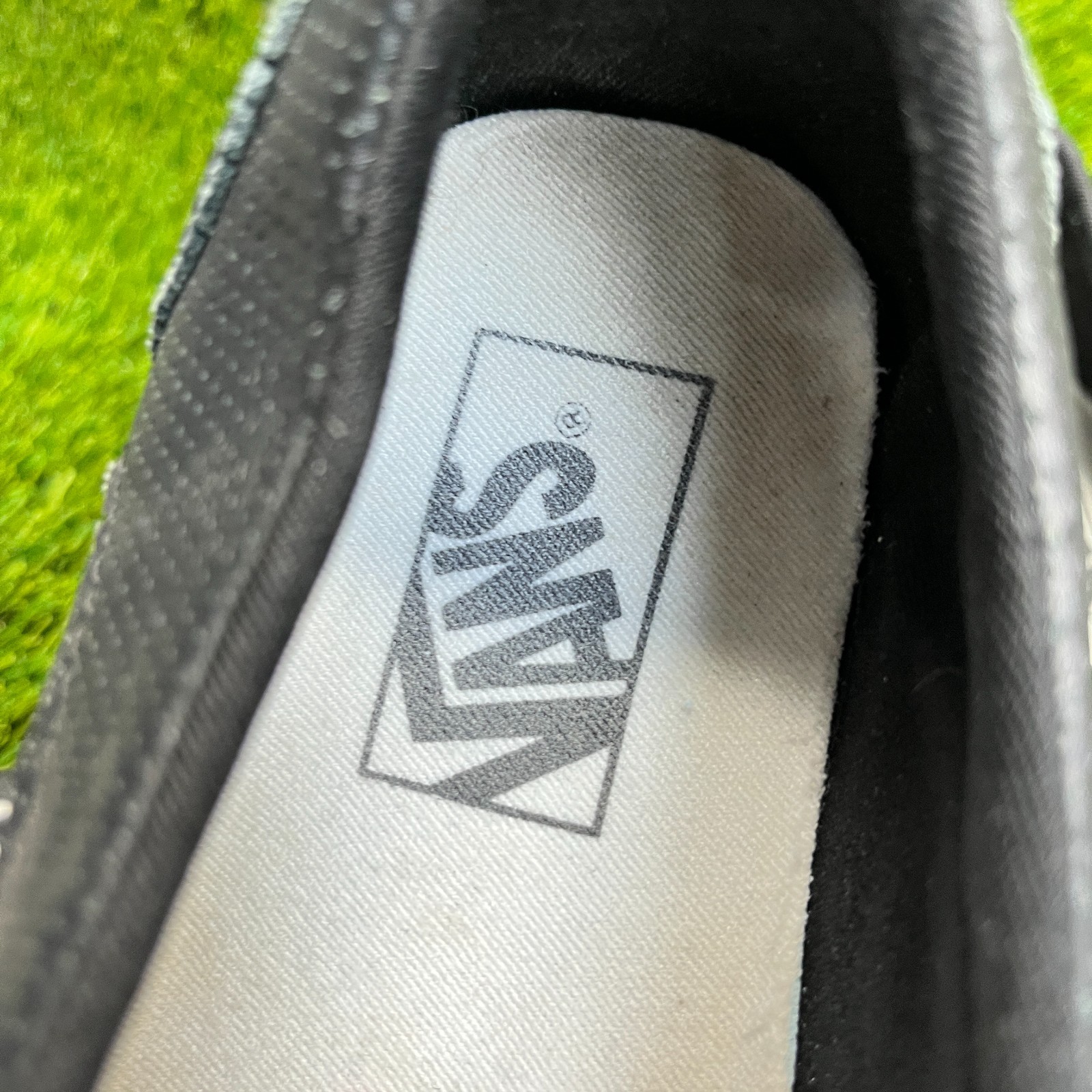 Vans Asher Slip-On Womens Size 9.5 Black Athletic Walking Skate Shoes Sneakers