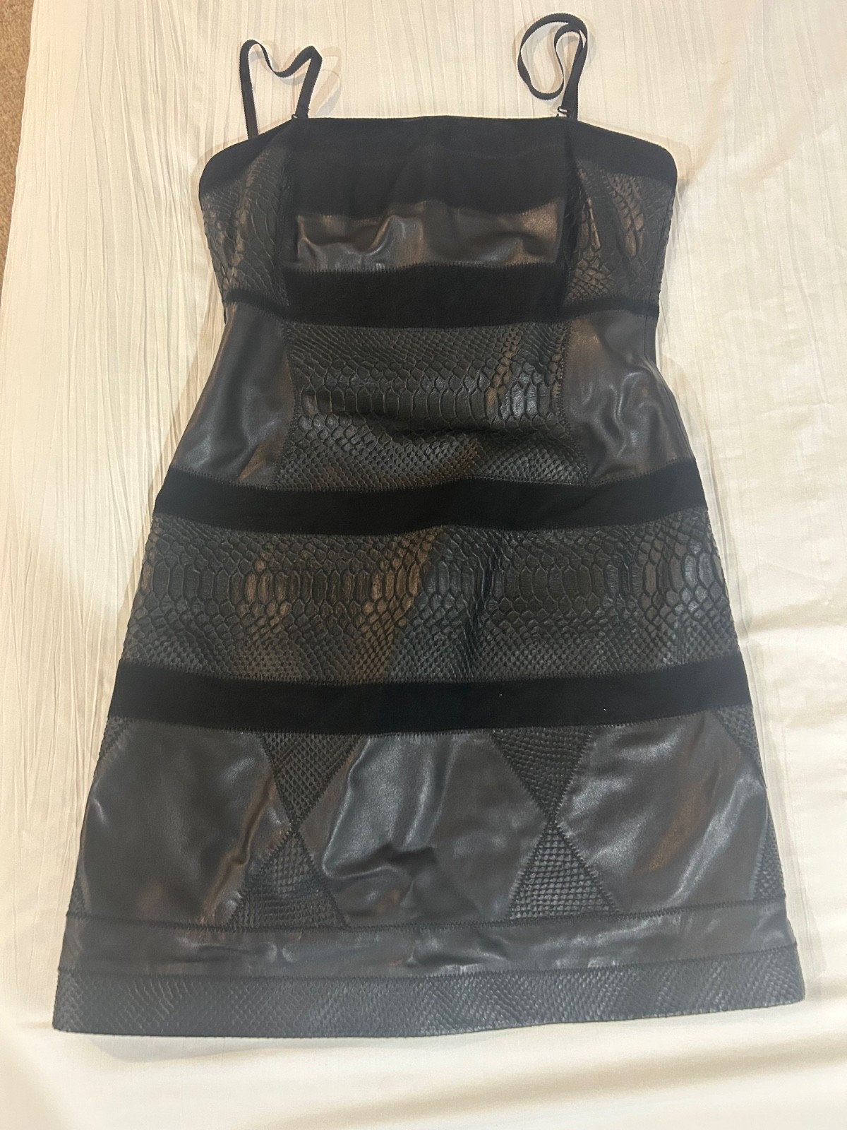 Ramy Brook Vegan Leather / Mini Dress Sz 2 Sexy Date Night