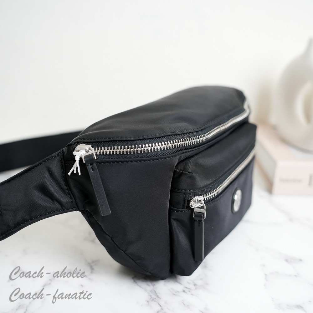 Tory Burch Nylon Belt Bag Fanny Pack 170436 in Black Lightweight NWT