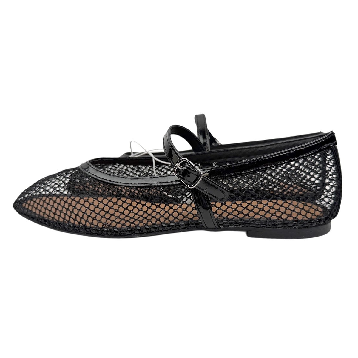 Women’s Issa Mesh Breathable Ballet Sheer Flats w/Memory Foam Insole 8 Black