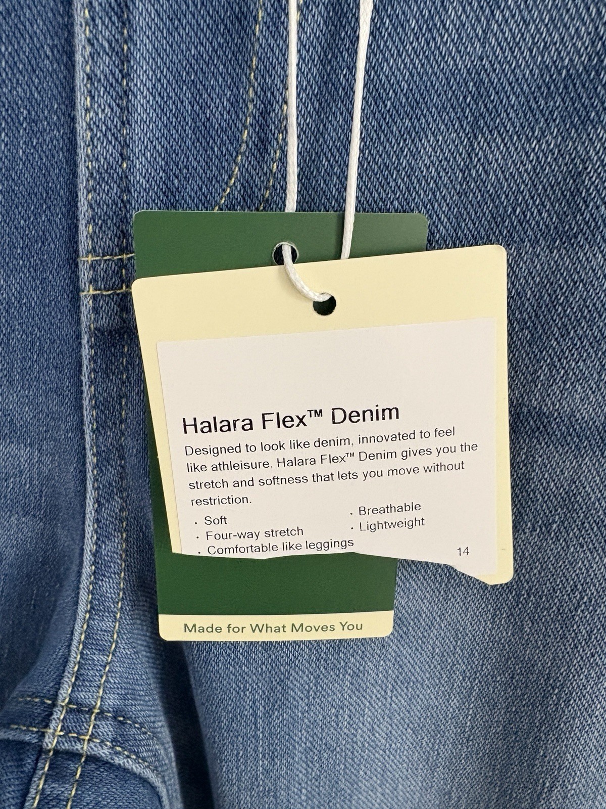 Halara NWT Flex Women’s High Waisted Straight Leg Casual Jeans Size Large