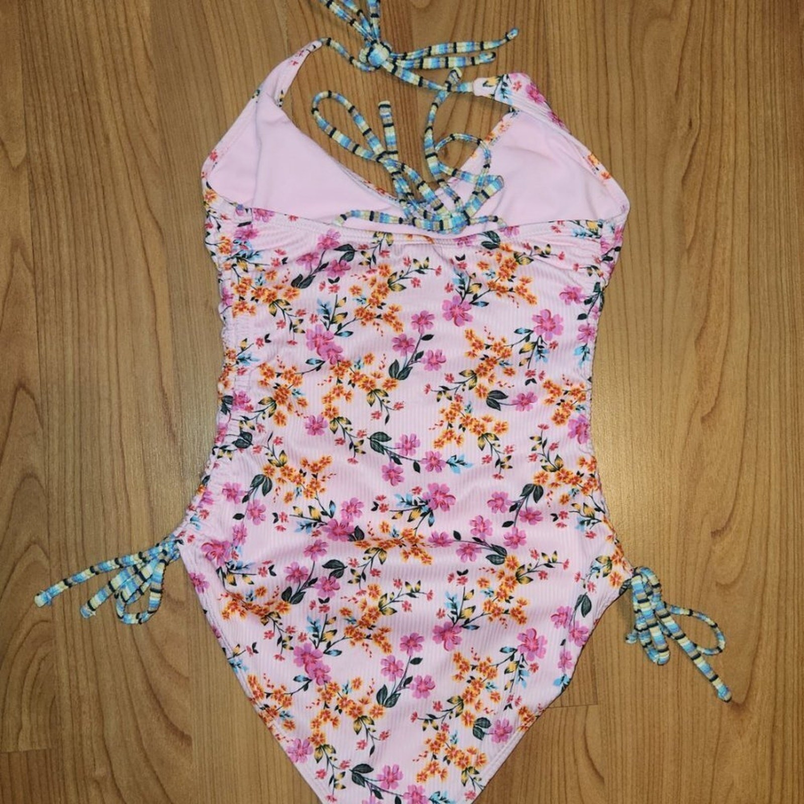 No Boundaries Floral 1 Piece Swimsuit Size 3-5 Small